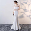PP297 Big Bow Strapless mermaid Prom dresses(6 Colors)