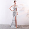 PP237 Sequined V-neck mermaid Evening Dresses( 4 Colors)