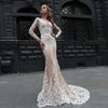 HW277 New style long sleeves mermaid Wedding Dress
