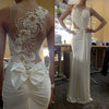 CW486 Sexy back pearl beaded mermaid Wedding dress