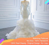 HW234 Real photo ruffle mermaid Wedding Gown