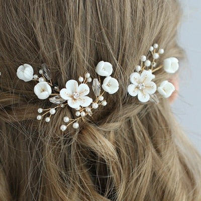 BJ207 Wedding Hair Jewelry pins and comb