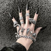 BJ350: 4Pcs/Set Gothic punk Snake Ring Set