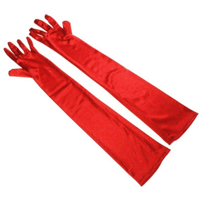 BV114 Korean Elastic Satin long Gloves ( 22 Colors )