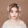 BJ344 : 4 PCS Korean Fairy Wedding Jewelry sets(Hair clips+Earrings)