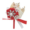 DIY300 Wedding matching Color Boutonniere & Wrist ( 8 Colors)