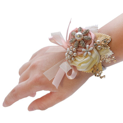 DIY300 Wedding matching Color Boutonniere & Wrist ( 8 Colors)