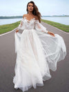 CW625 A-line Beach Wedding dress
