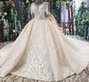 HW105 Glamorous short sleeve tassel Wedding Dress