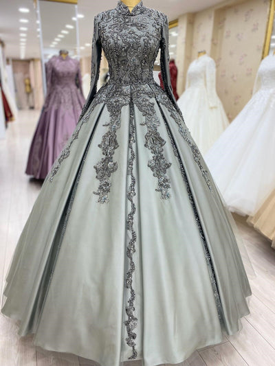 CG221 Vintage Muslim Prom Ball Gown