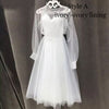 SS192 : 8 Styles cheap simple tea-length wedding dress
