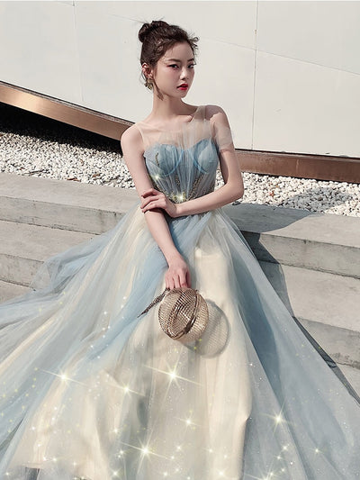 BH306 Light Blue Homecoming Dress