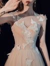 BH412 Light Champagne A-line Bridesmaid Dress