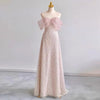 BH439 Light Pink sequin Bridesmaid Dresses