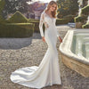 CW581 Long Sleeve Mermaid Wedding Dresses