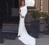 CW367 Minimalist One shoulder mermaid Wedding dresses