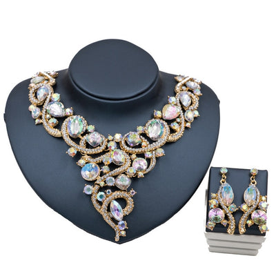 BJ390 Luxurious Wedding Jewelry Sets ( 6 Colors )