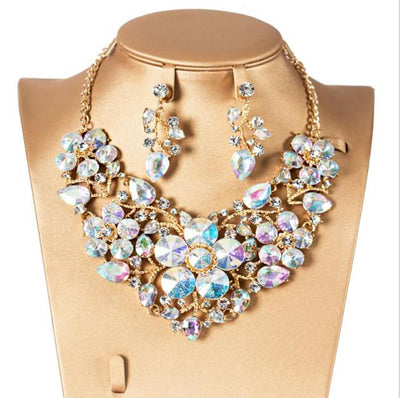 BJ393 Luxury Bridal Jewelry Sets ( 6 Colors )
