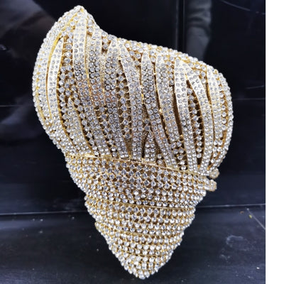 CB270 Luxury diamond torch Shape Party Clutch bags (13 Colors )