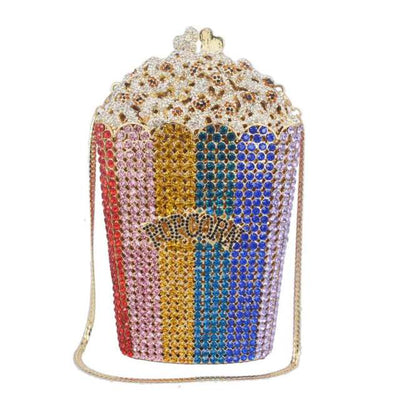 CB271 Luxury diamond popcorn design Evening Clutch Bags (14 colors )