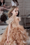 FG487 Luxury Ruffled puffy  Flower Girl Dresses