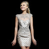 LG147 Luxury Crystal Pearls Beading Backless Cocktail Dresses (4 Colors)