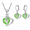 BJ398 Heart Design jewelry sets (9 Colors )