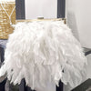 CB217 White pearls Feathers Bridal Clutch Bags ( 6 Colors )