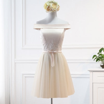 BH309 Champagne Bridesmaid Dresses