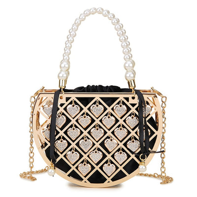 CB239 Hollow out Design Party clutch Bags ( 2 colors )