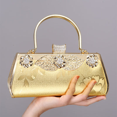 CB244 : 10 styles of Metal golden Evening clutch Bags