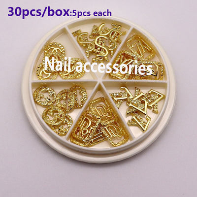 BC61 : 16 designs Nail art accessories 30pcs/set