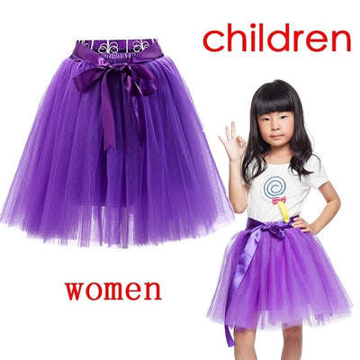 MM28 : 2Pcs Mother & Daughter tulle skirts (17 Colors)