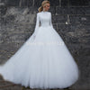 CW461 Muslim A-line Wedding Dresses