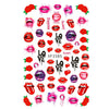 BC10 Red Lips Nails art Sticker
