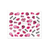 BC10 Red Lips Nails art Sticker