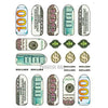 BC09 Money Dollar Nail Art Stickers