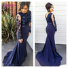 BH339 Long sleeves Lace satin Bridesmaid dresses ( Custom Colors )