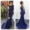 BH339 Long sleeves Lace satin Bridesmaid dresses ( Custom Colors )