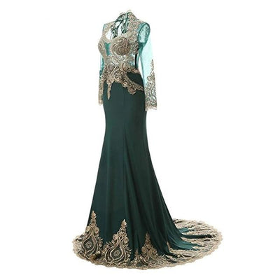 LG82 Arabic Mermaid Evening Gowns + shawl (10 Colors)