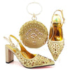BS168 Wedding Shoes + Matching Clutch Bags ( 5 Colors )