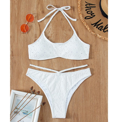 SW41 Two-pieces Swimming Suits ( 12 Colors )