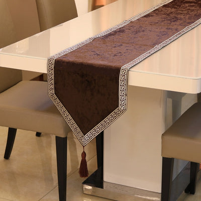 DIY124 Chinese style velvet cabinet cover table runners ( 8 Colors )