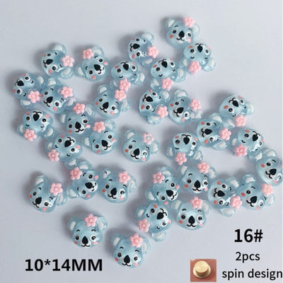 BC23 Cute animal cartoon for DIY Manicure Accessories