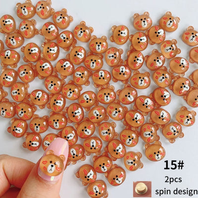 BC23 Cute animal cartoon for DIY Manicure Accessories