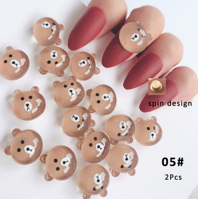 BC23 Cute animal cartoon for DIY Manicure Accessories