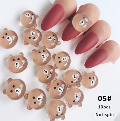 BC23 Cute animal cartoon for DIY Manicure Accessories