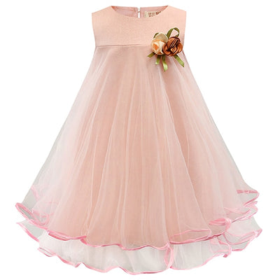 FG374 : 2 Styles Layered Dresses for Girls