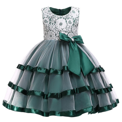 FG374 : 2 Styles Layered Dresses for Girls