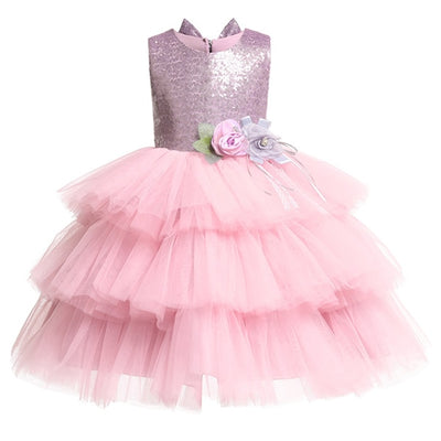 FG374 : 2 Styles Layered Dresses for Girls